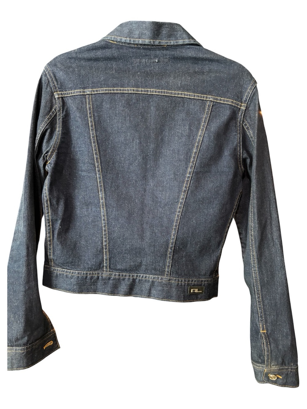 Ralph Lauren Dark Indigo Jean Jacket with Contrast Stitching - Picture 2 of 6
